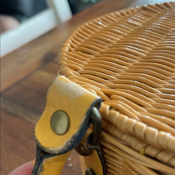 Patricia Nash Spring Boho Yellow Basket Handbag Majadas Bag - Picture 12 of 16